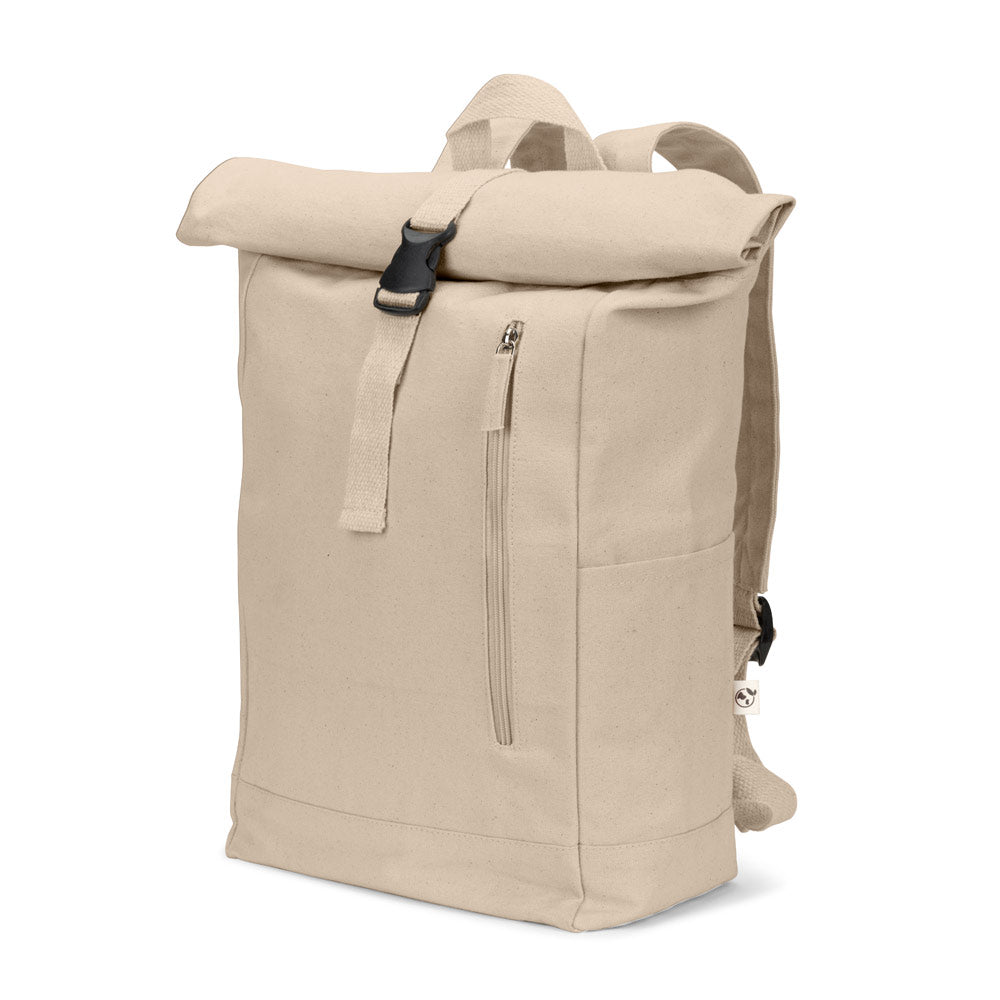 Roll-Top-Rucksack aus recyceltem Baumwolle