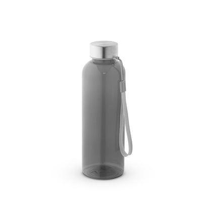 Trinkflasche (600ml) aus recyceltem PET (100% rPET) mit glänzender transluzenter Oberfläche