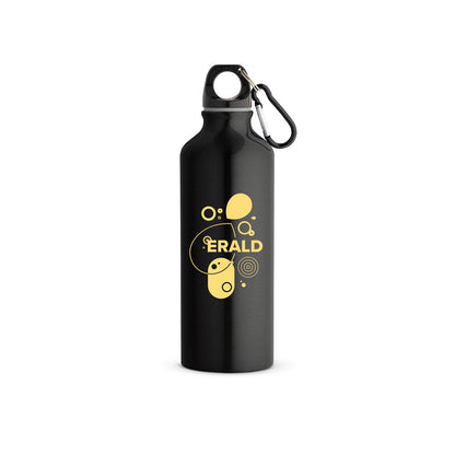 Flasche aus recyceltem Aluminium (100% rAL) 530 mL mit Karabiner