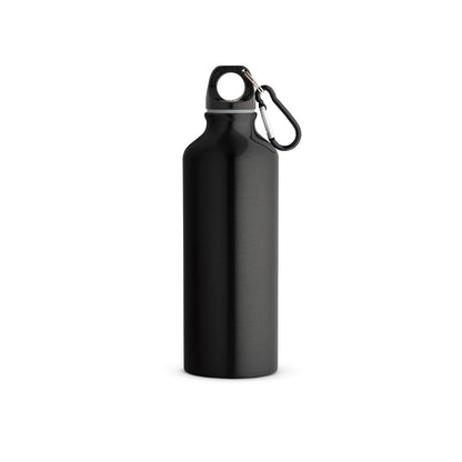 Flasche aus recyceltem Aluminium (100% rAL) 530 mL mit Karabiner