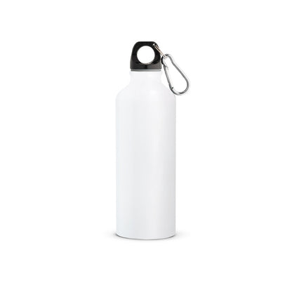 Flasche aus recyceltem Aluminium (100% rAL) 530 mL mit Karabiner
