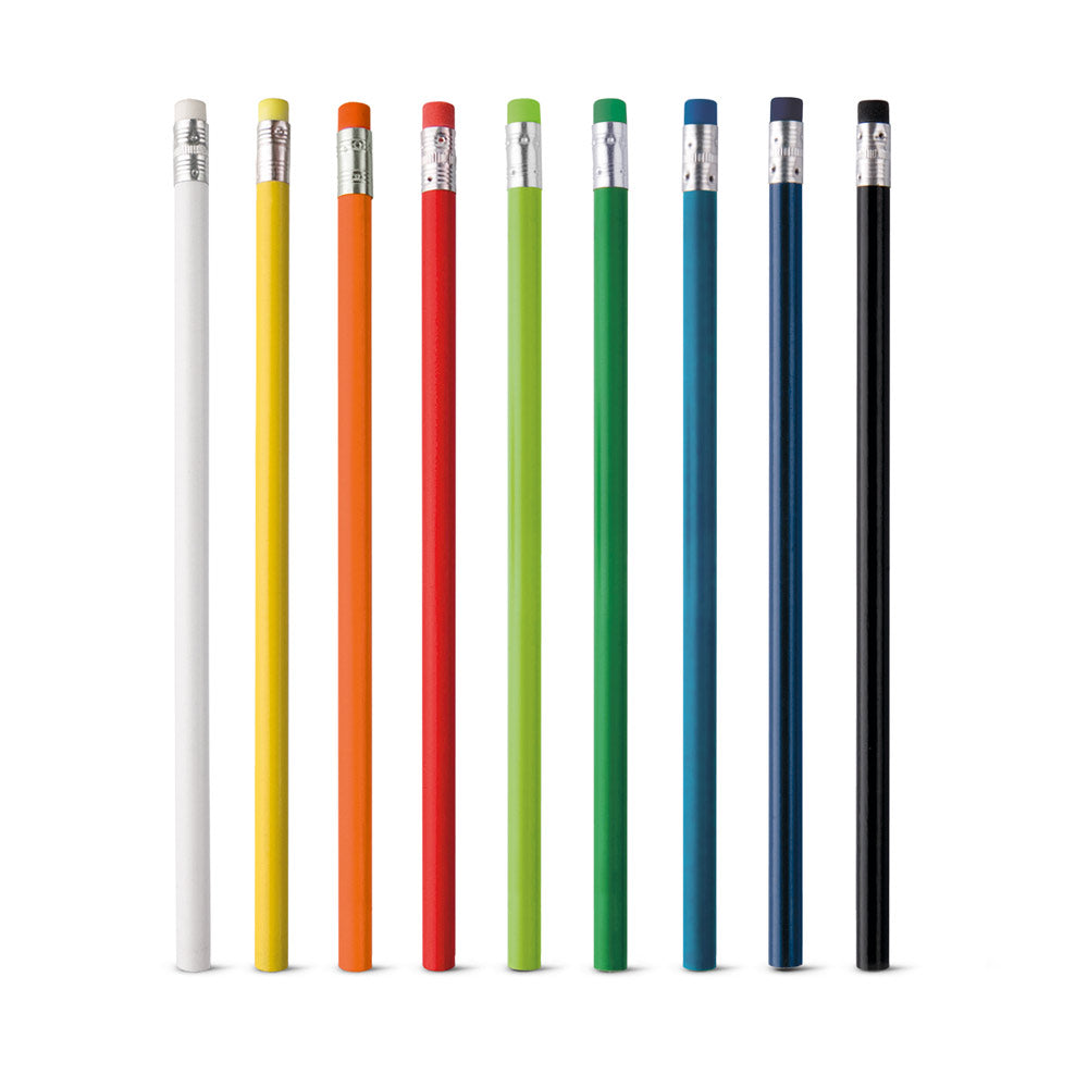 Graphitstift mit Radiergummi und Härtegrad HB