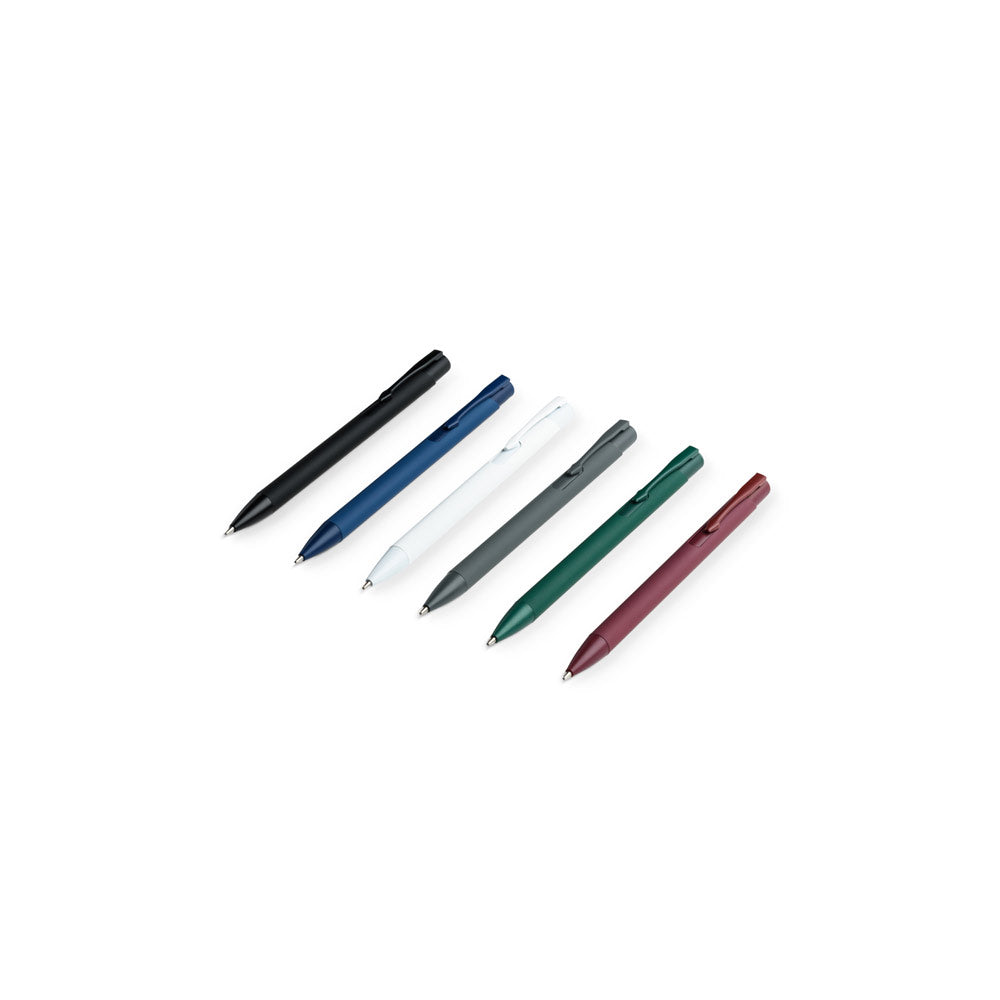 Blauschreibender Kugelschreiber aus recyceltem Aluminium