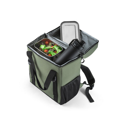 Gepolsterter Thermorucksack aus recyceltem Polyester 600D Ripstop 16 L