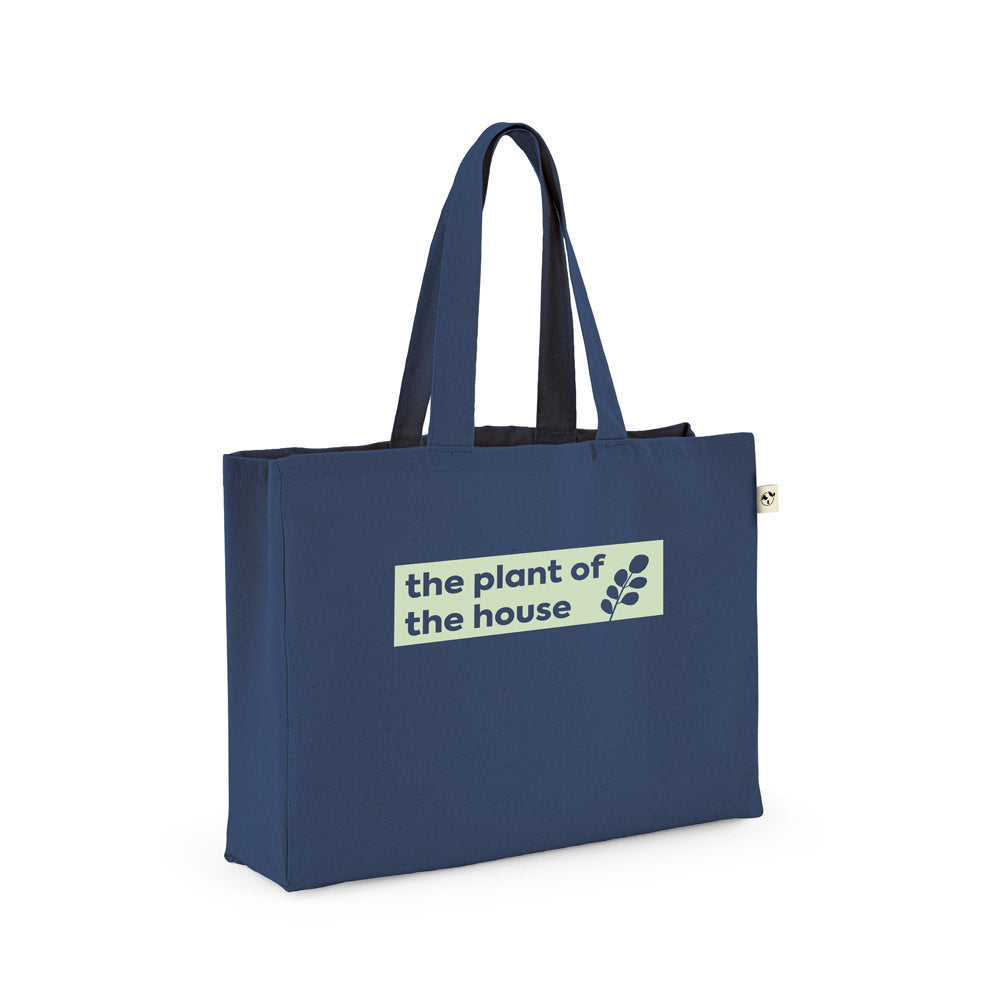 Tragetasche aus Baumwolle (50%), recycelter Baumwolle (30%) und polyester (20% rPET) (280 g/m²)