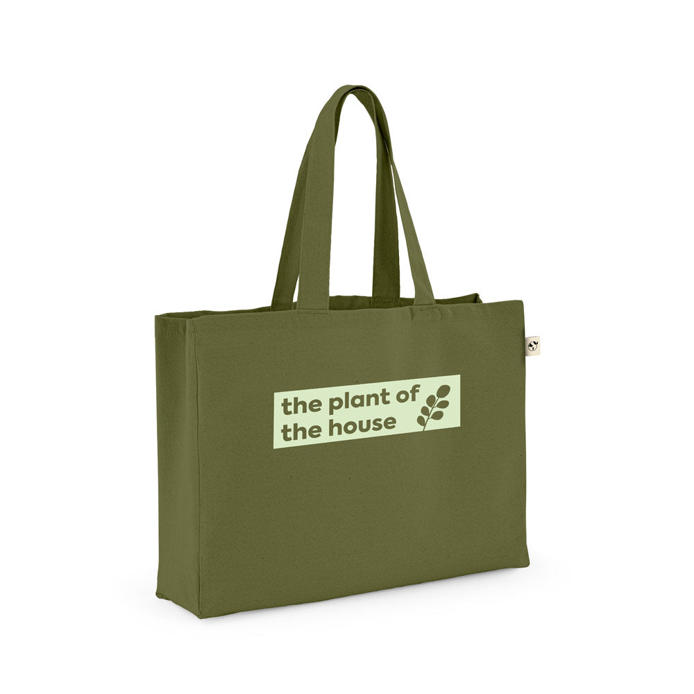 Tragetasche aus Baumwolle (50%), recycelter Baumwolle (30%) und polyester (20% rPET) (280 g/m²)