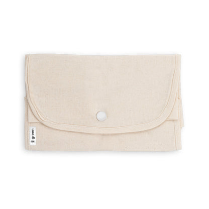 Faltbare Tasche aus Baumwolle (50%), receycelte Baumwolle (30%) und Polyester (20% rPET) (140 g/m²)