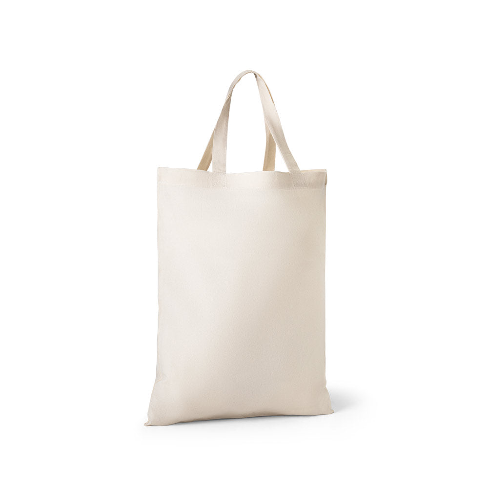 Faltbare Tasche aus Baumwolle (50%), receycelte Baumwolle (30%) und Polyester (20% rPET) (140 g/m²)