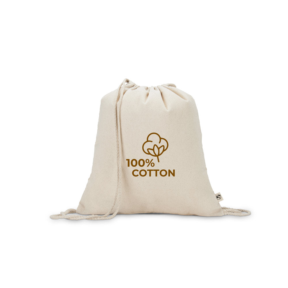 Turnbeutel aus 100 % recycelter Baumwolle (180 g/m²)