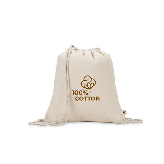 Turnbeutel aus 100 % recycelter Baumwolle (180 g/m²)