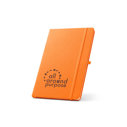 A5 Notizbuch aus recyceltem Polyester (100% rPET) mit linierten Seiten