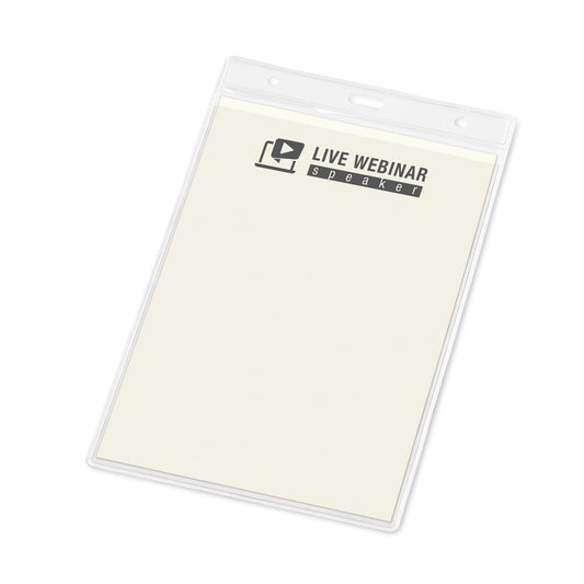 Ausweishülle aus transparentem PVC