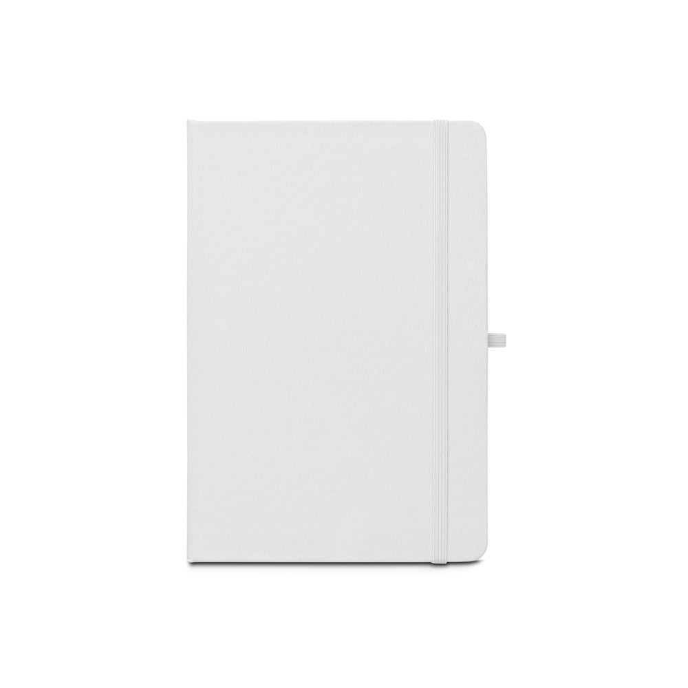 A5 Notizbuch aus recyceltem 300D-Polyester (100% rPET), ideal für die Sublimationspersonalisierung