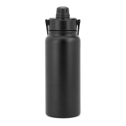 Flasche aus Edelstahl (90 % recycelt), doppelwandig vakuumisoliert