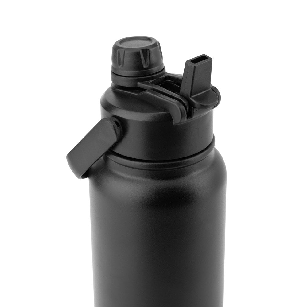 Flasche aus Edelstahl (90 % recycelt), doppelwandig vakuumisoliert