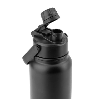 Flasche aus Edelstahl (90 % recycelt), doppelwandig vakuumisoliert