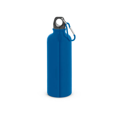 Edelstahlflasche mit einwandiger Ausführung und Karabiner, 550 ml