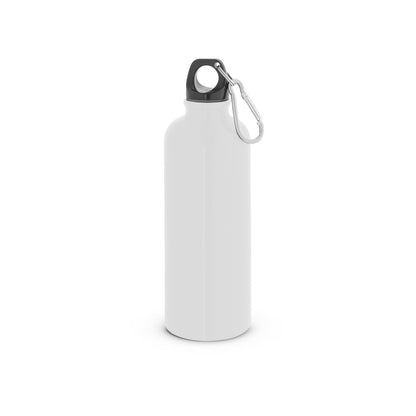 Edelstahlflasche mit einwandiger Ausführung und Karabiner, 550 ml