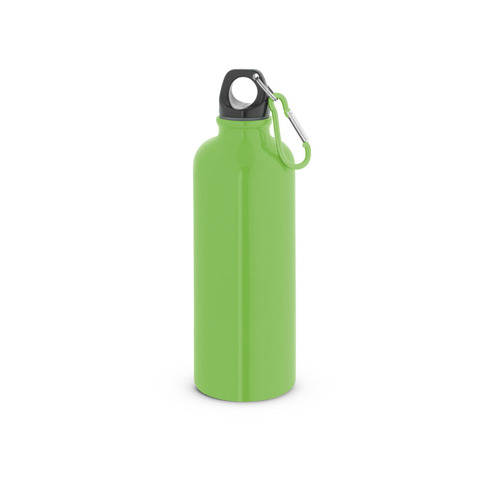 Edelstahlflasche mit einwandiger Ausführung und Karabiner, 550 ml