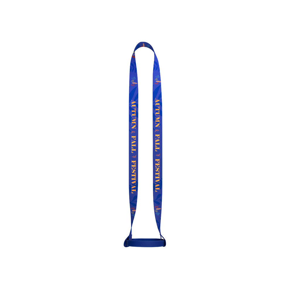 Lanyard aus Polyerster, geeignet für Sublimation, mit Becherhalter aus Silikon   