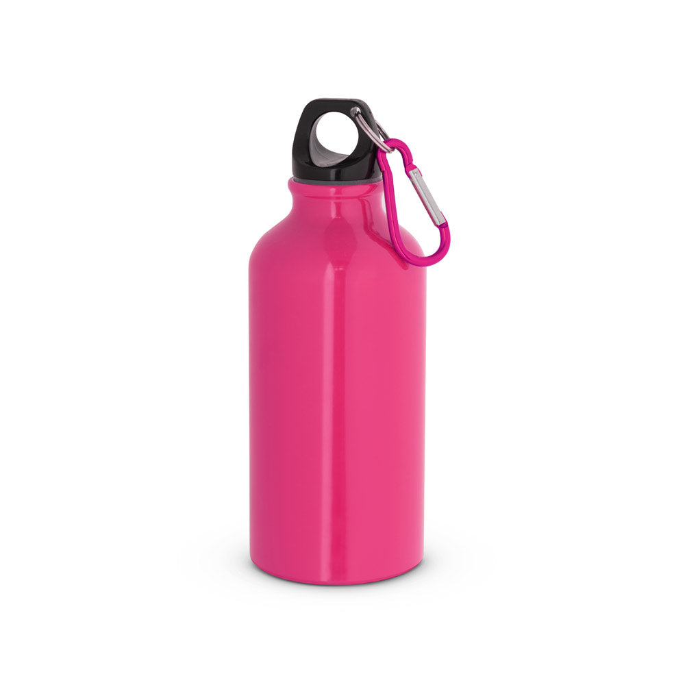 Aluminium-Sportflasche mit Karabiner 400 ml