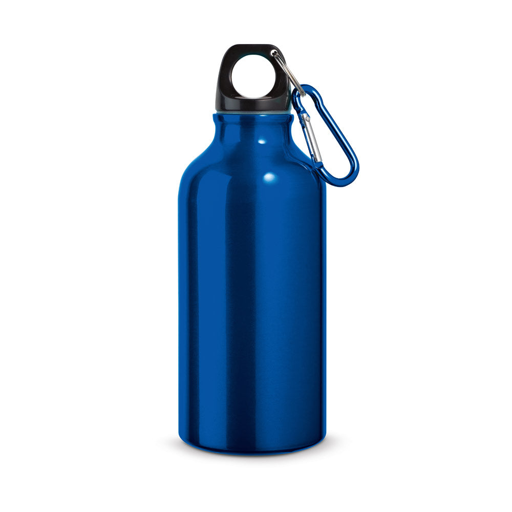 Aluminium-Sportflasche mit Karabiner 400 ml