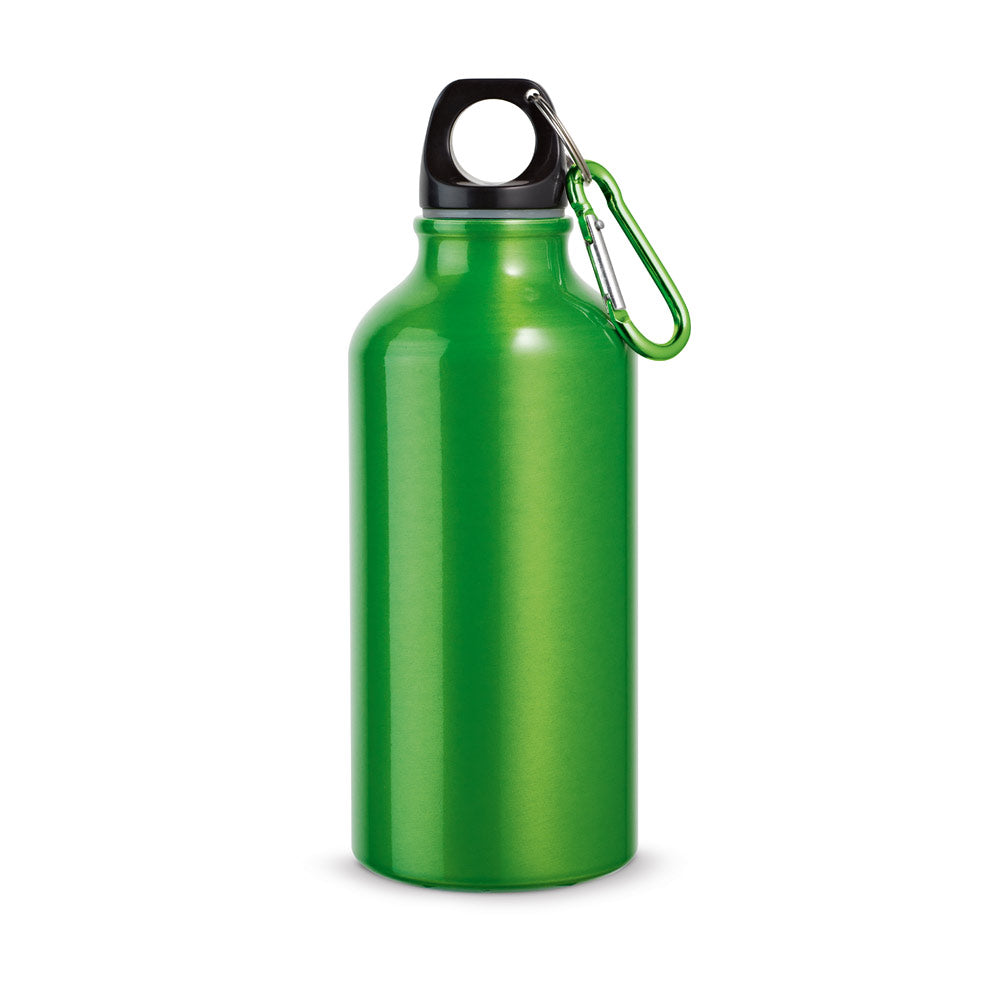 Aluminium-Sportflasche mit Karabiner 400 ml