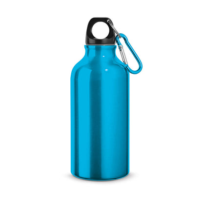 Aluminium-Sportflasche mit Karabiner 400 ml