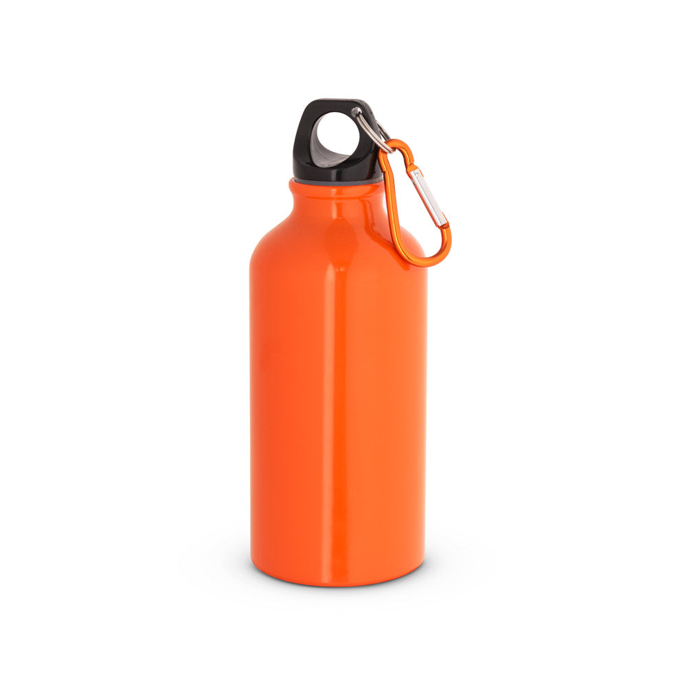 Aluminium-Sportflasche mit Karabiner 400 ml