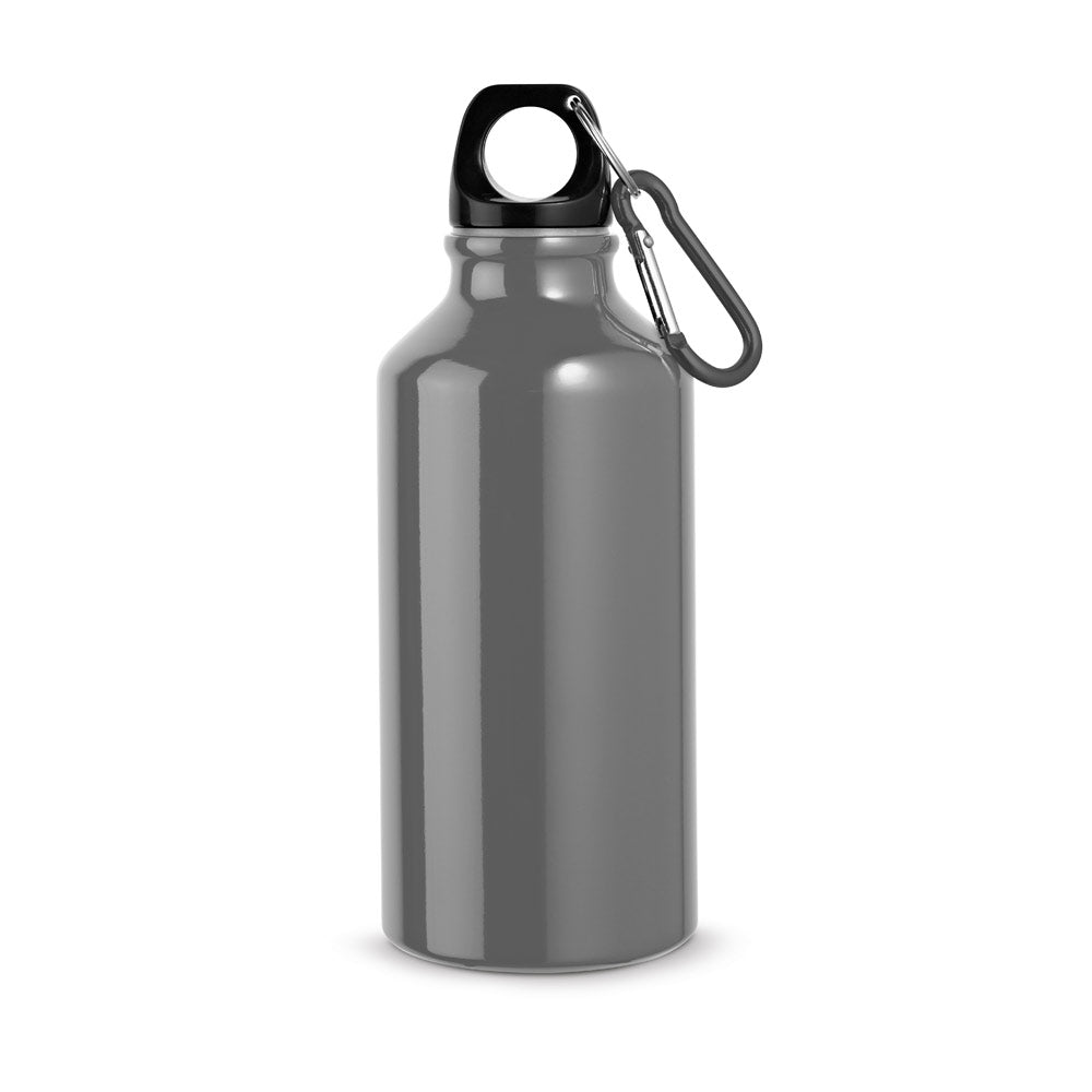 Aluminium-Sportflasche mit Karabiner 400 ml