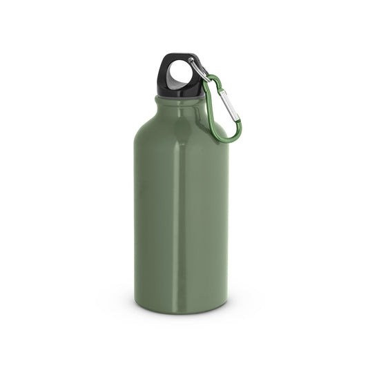 Aluminium-Sportflasche mit Karabiner 400 ml