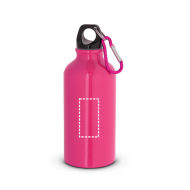 Aluminium-Sportflasche mit Karabiner 400 ml