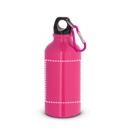 Aluminium-Sportflasche mit Karabiner 400 ml