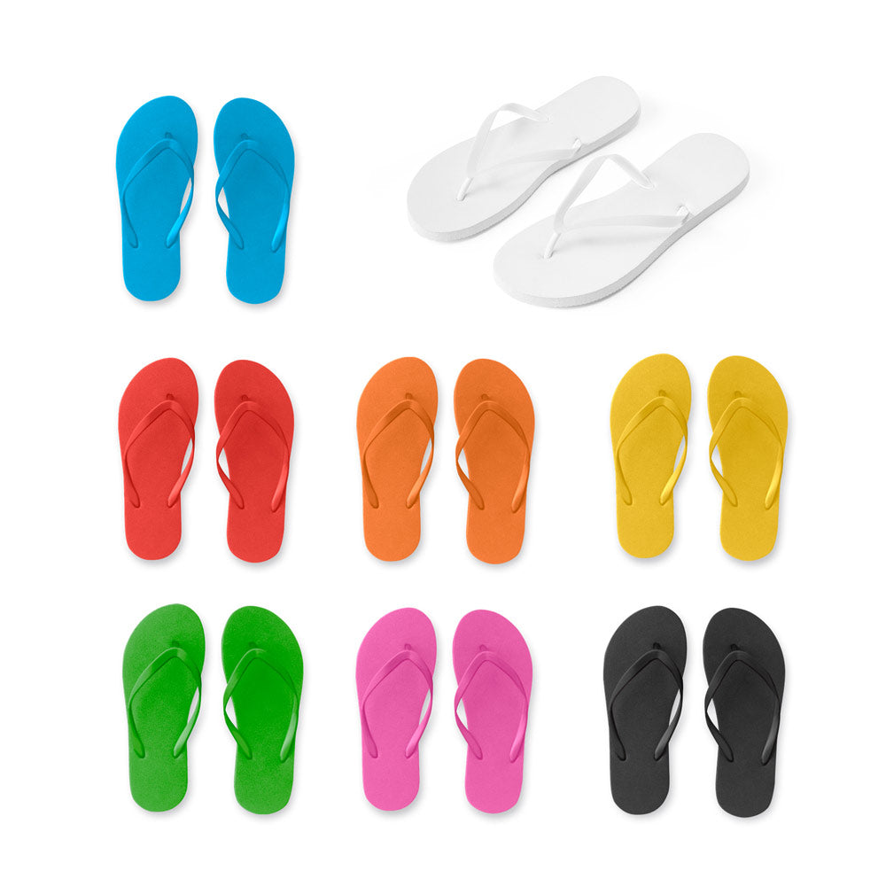 Bequeme Flip-Flops mit PE-Sohle und PVC-Riemen