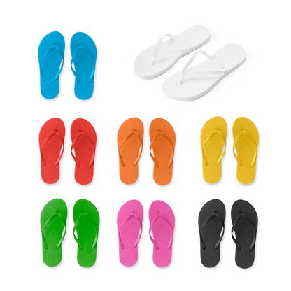 Bequeme Flip-Flops mit PE-Sohle und PVC-Riemen