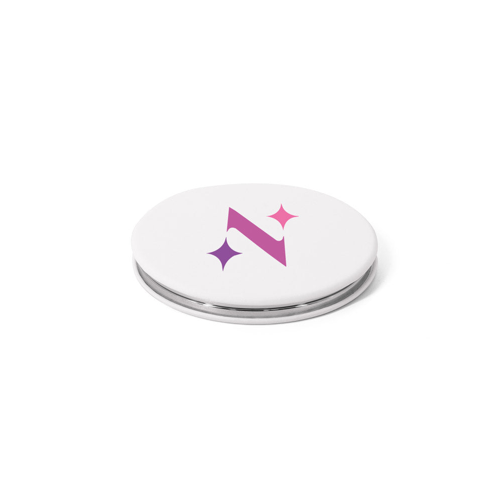 Runder doppelseitiger Spiegel mit matter PU-Außenseite