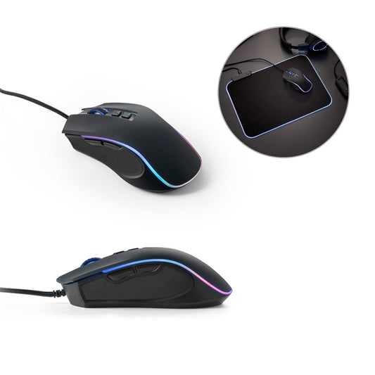 Gaming-Maus mit 1,5 m Kabel und RGB-LED-Leuchten aus ABS